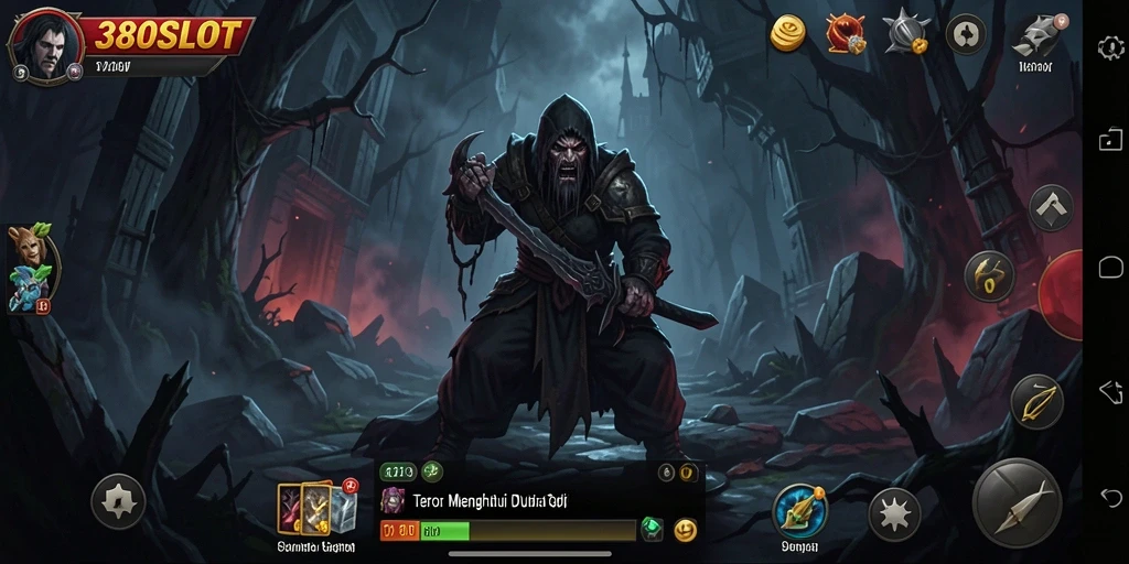 Tangkapan layar utama 380SLOT menampilkan momen menegangkan dalam permainan horor.