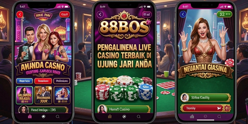 Tampilan gameplay Live Casino yang menakjubkan di 88BOS.