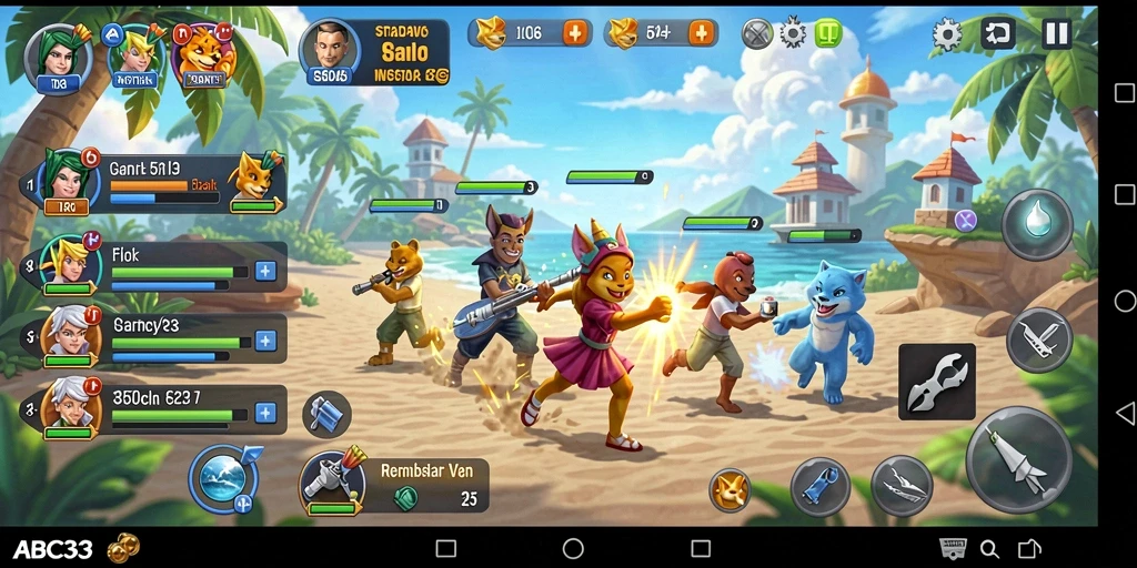 Tampilan gameplay menarik di ABC33 dengan elemen strategi.