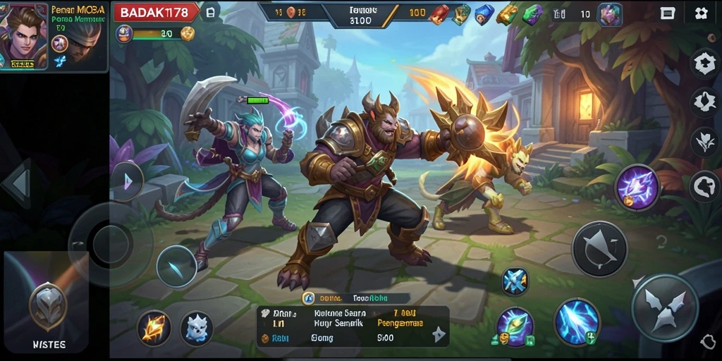 Gameplay seru di BADAK178 dengan aksi MOBA yang mendebarkan.