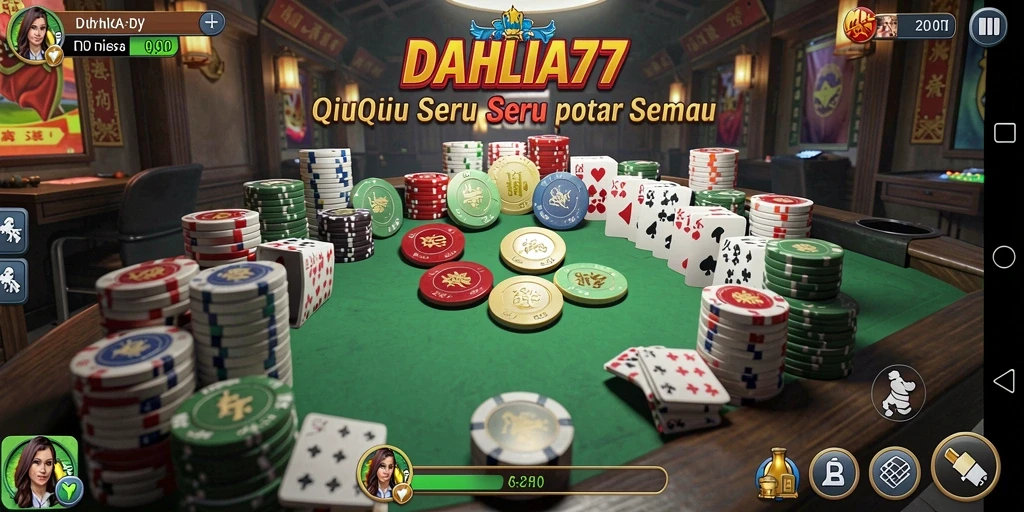 Gameplay seru QiuQiu di DAHLIA77.