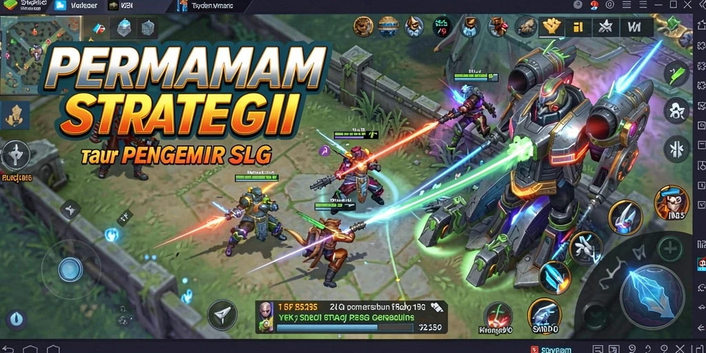 Tampilan seru dalam gameplay strategi F32.
