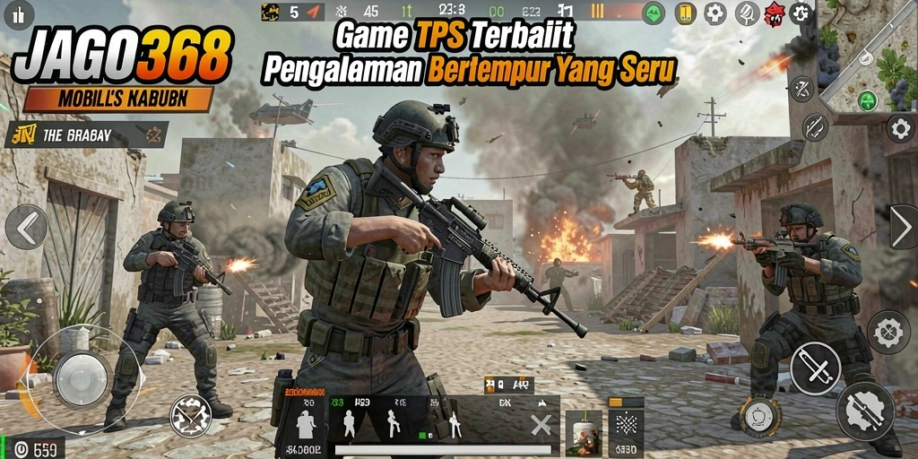 Tampilan gameplay seru di JAGO368 dengan aksi pertempuran mendebarkan.