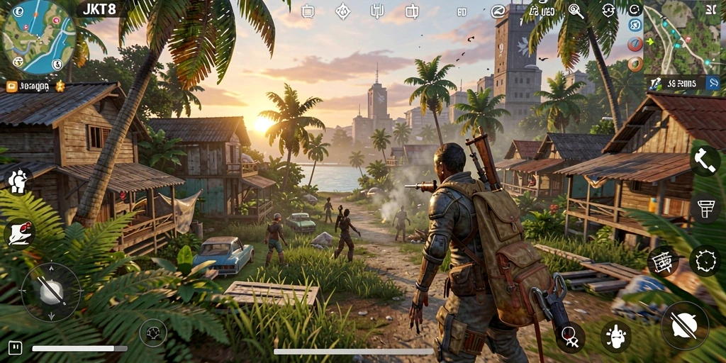 Tangkapan layar gameplay Open World yang menakjubkan dari JKT8.