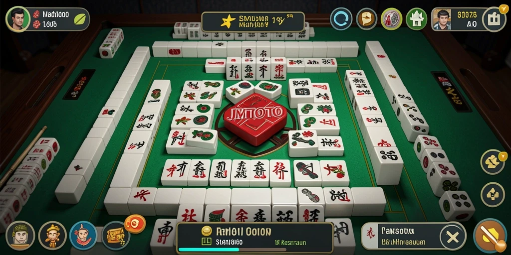 Tampilan gameplay Mahjong JMTOTO yang seru dan menantang.