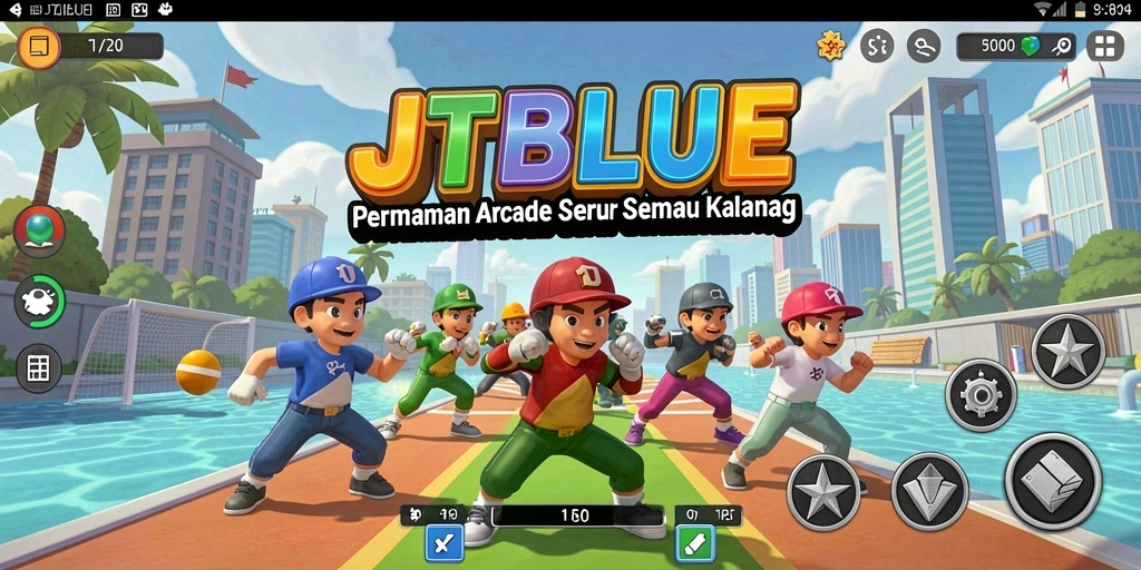 Tampilan gameplay seru dari JTBLUE yang penuh tantangan.