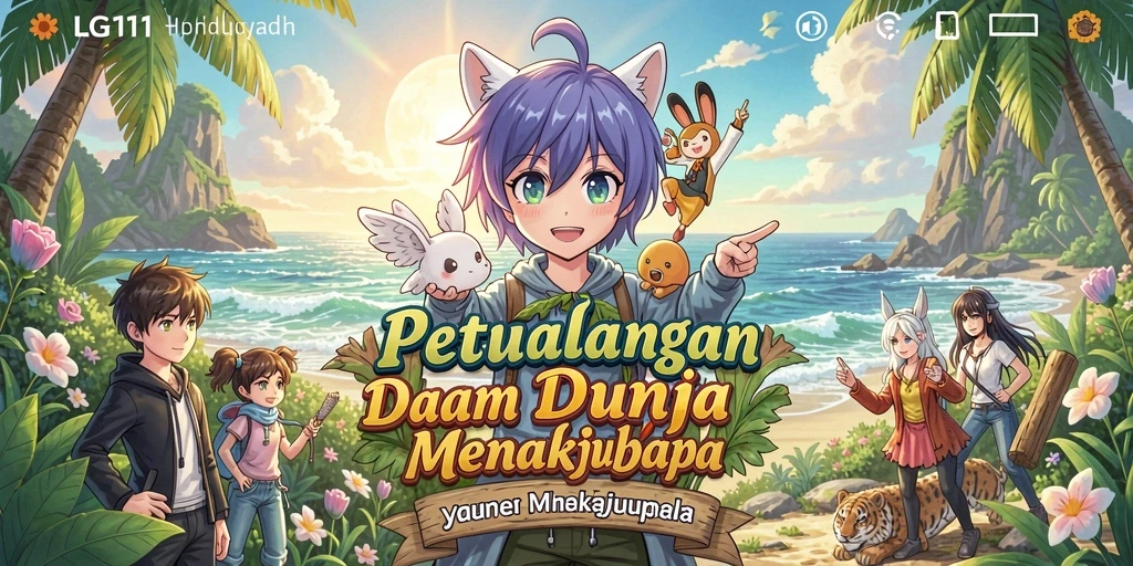 Tampilan menarik dari gameplay di dunia Anime.
