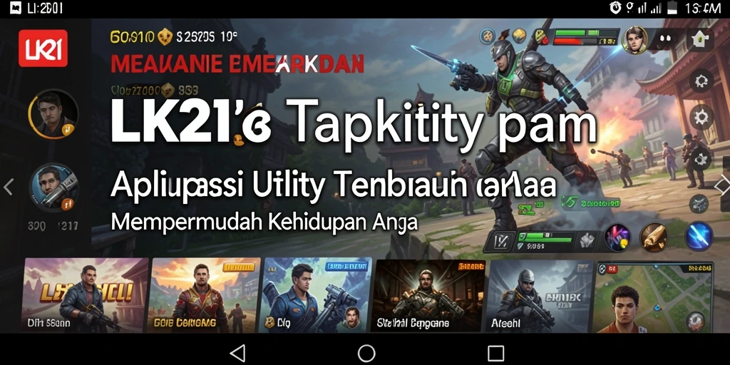 Tampilan utama LK21 menampilkan antarmuka pengguna yang sederhana dan fungsional.