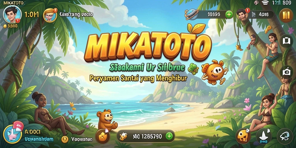 Screenshot gameplay MIKATOTO menampilkan karakter lucu dan misi seru.