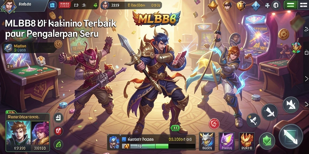 Screenshot utama MLBB8 menunjukkan gameplay menarik dari permainan Kasino.
