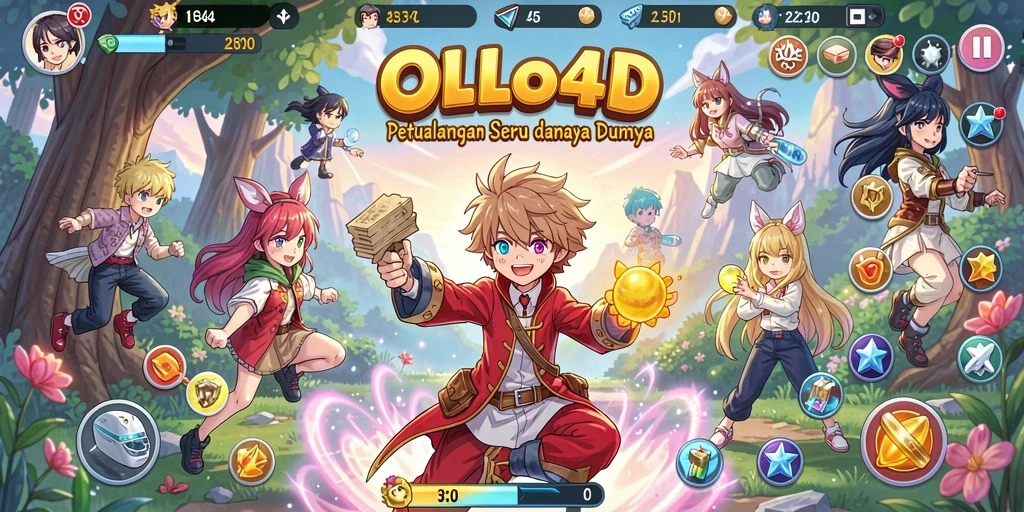 Screenshot OLLO4D menampilkan aksi seru dalam gameplay Anime.