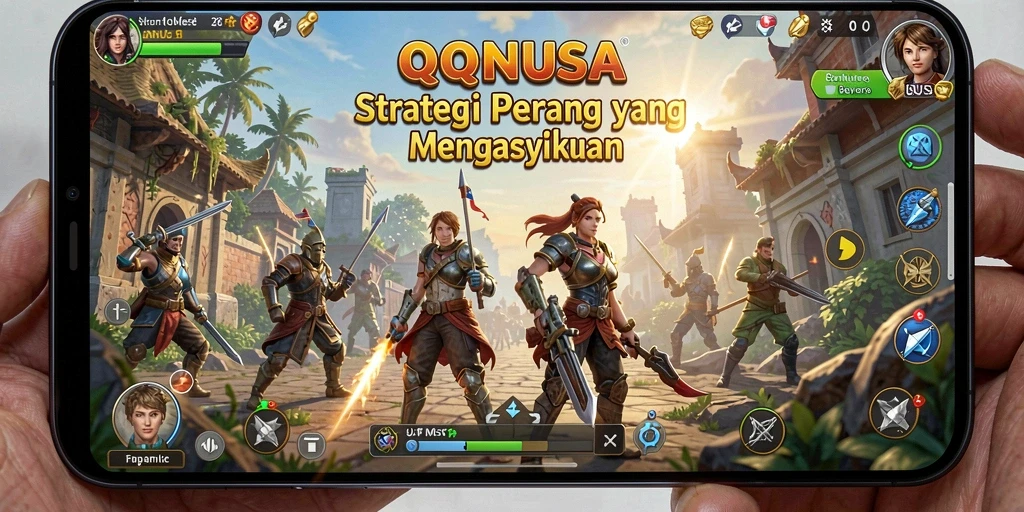 Gameplay seru dalam QQNUSA, strategi dan pertempuran mendebarkan.