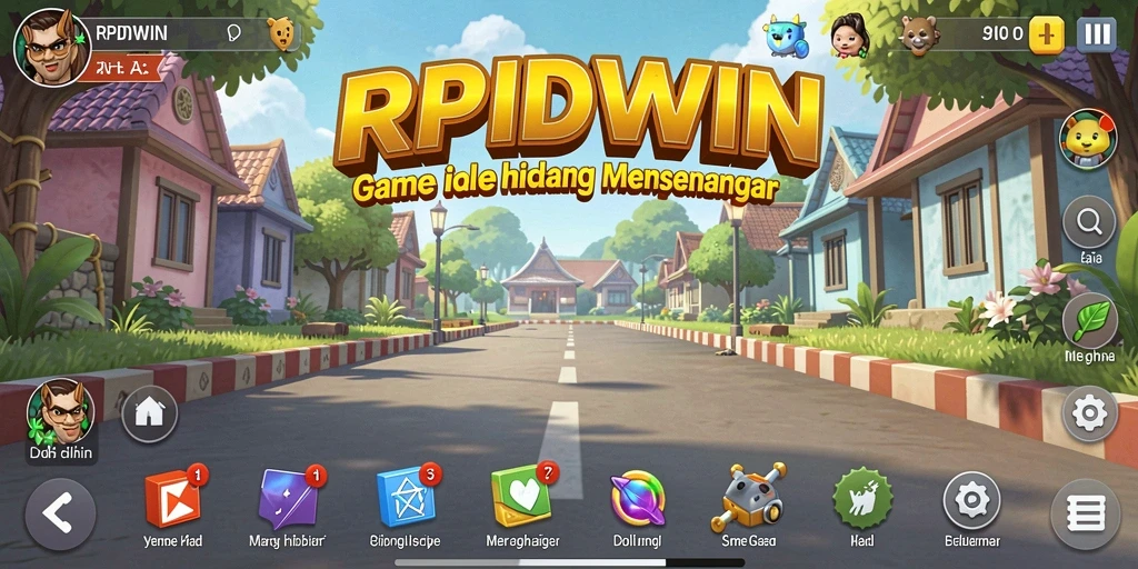 Tampilan gameplay RPIDWIN yang menarik dan penuh warna.