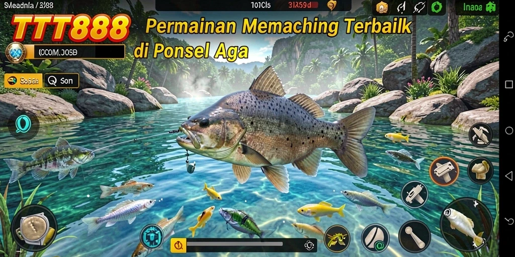 Gameplay seru TTT888 menampilkan aksi memancing yang mendebarkan.
