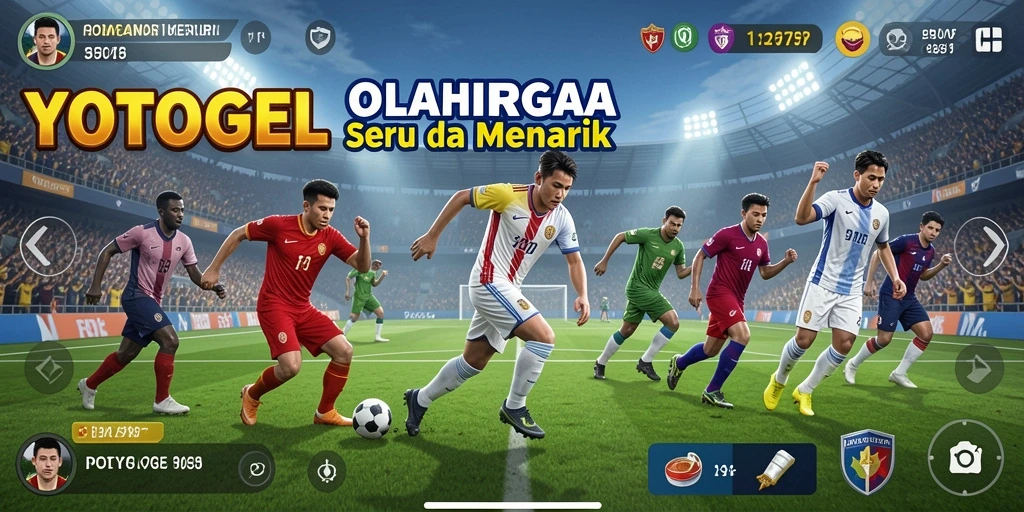 Tangkapan layar utama YOTOGEL menunjukkan gameplay olahraga yang mendebarkan.