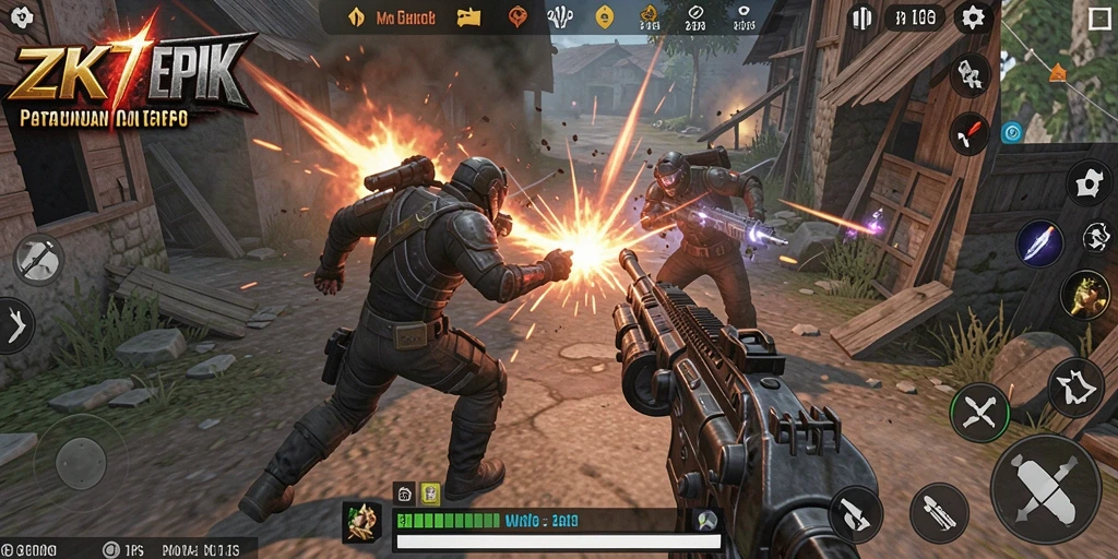 Menampilkan aksi mendebarkan di ZK7 dengan gameplay TPS yang intens.